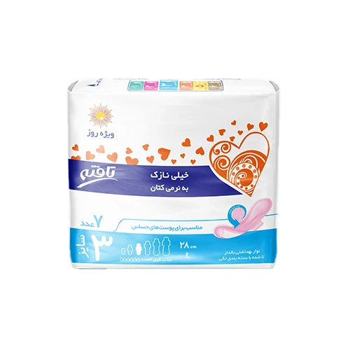 نوار بهداشتی تافته روز خیلی نازک کتانی