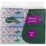 دستمال کاغذی فول تایم ۲۵۰ برگ دولایه بسته ۸ عددی