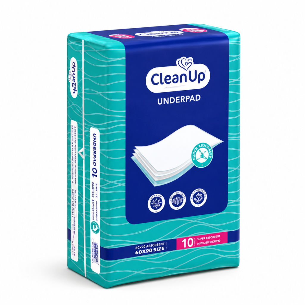 زیرانداز بهداشتی کلین آپ سایز 60×90 بسته 10 عددی